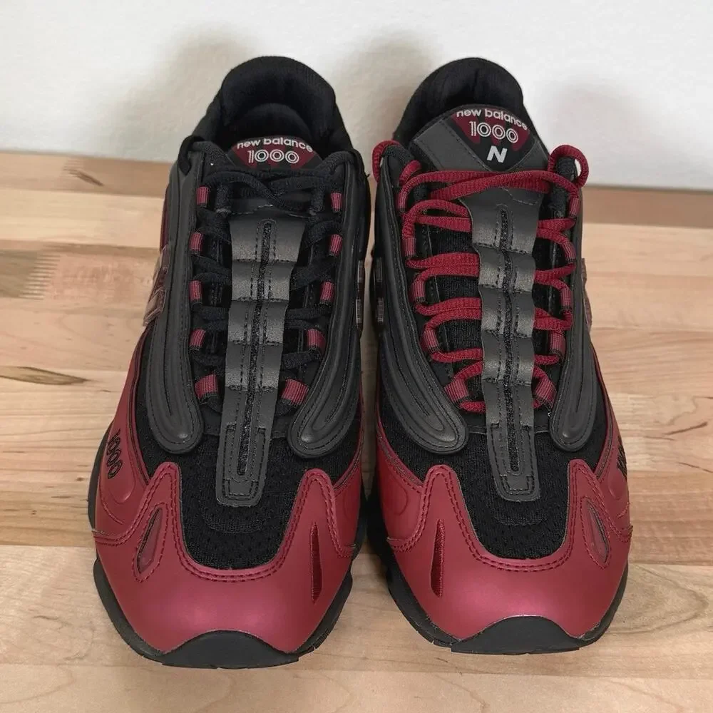 New Balance 1000 Red Black Running Sneakers Mens Size 11
